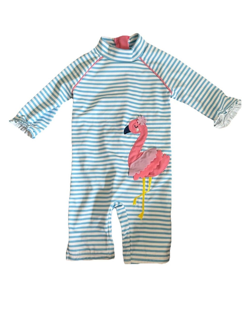 John Lewis Baby Swimsuit 3–6 Months – Flamingo Design